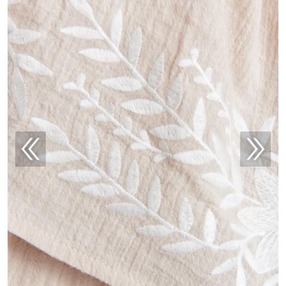 LENORA ROMPER ~ TROPICANA EMBROIDERY TAN XS - Picture 6 of 6